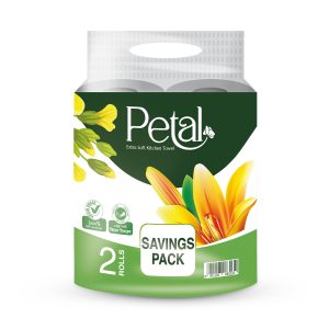 PETAL Kitchen Towel 88 sheetsX2 ply Double Pack